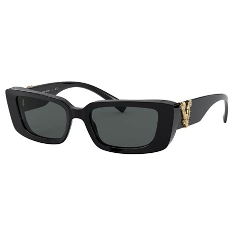 versace rectangle sunglasses black.